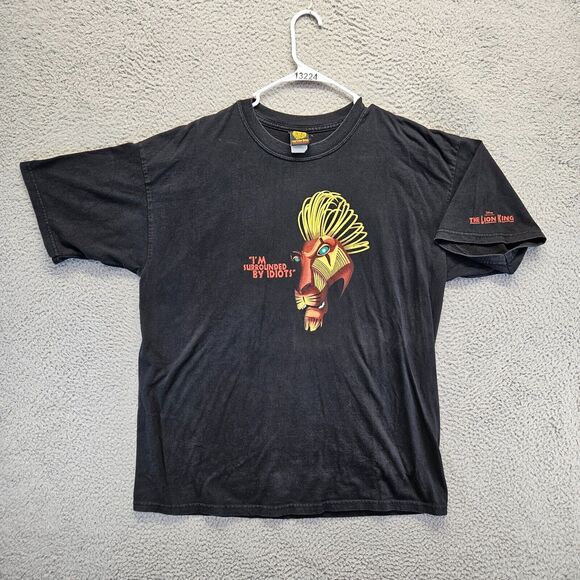 Disney The Lion‎ King Broadway Shirt Mens Size XL Black Graphic Tee Short Sleeve - Picture 1 of 9